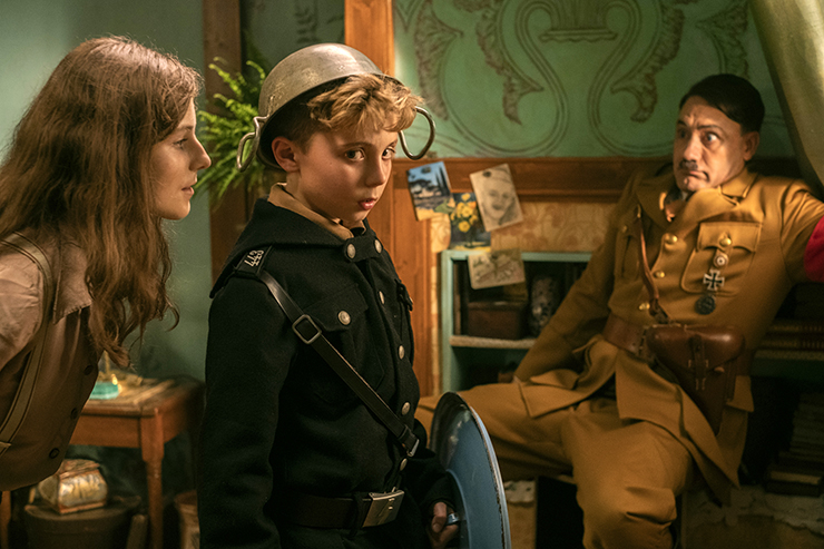 Thomasin McKenzie, Roman Griffin Davis, Taika Waititi in