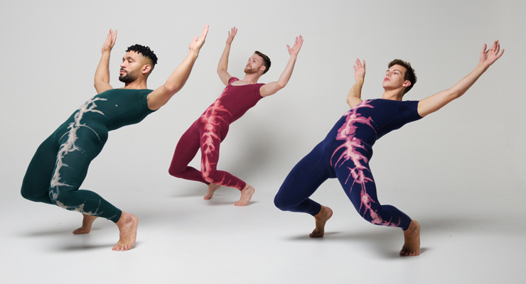 Elemental (Earth section), photographer Simon Soong, dancers L-R Anthony Velazquez, Matthew Huefner, David Harris