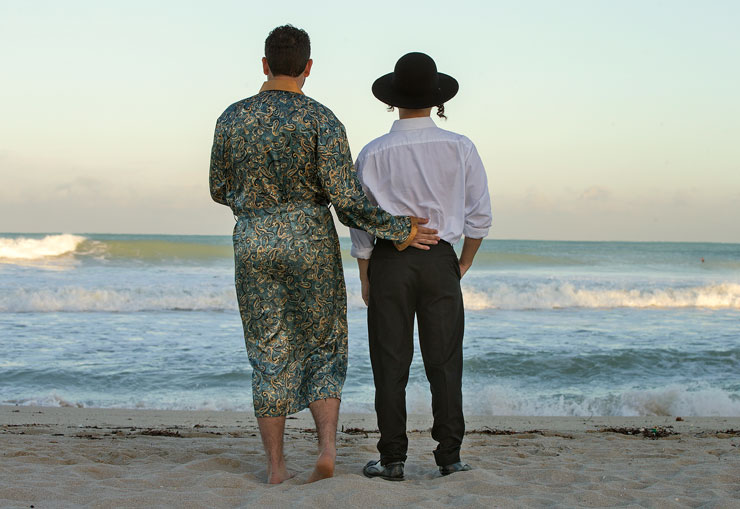 1991 Hasidic Young Man and Bartender <br/>
Kevin Veloz as Jacob
JC Gutierrez as Emilio<br/>
Photo Credit: Pedro Portal