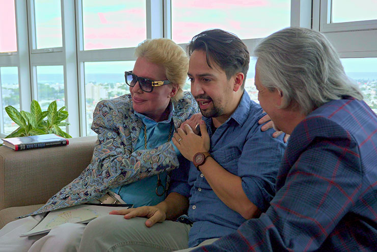 Walter Mercado, Lin-Manuel Miranda, Luis Miranda, Photo courtesy Netflix.