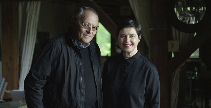 Filmmaker Geor von Boehm and Isabella Rosellini (Photo credit: Pierre Nativel, Lupa Film, Kino Lorber)