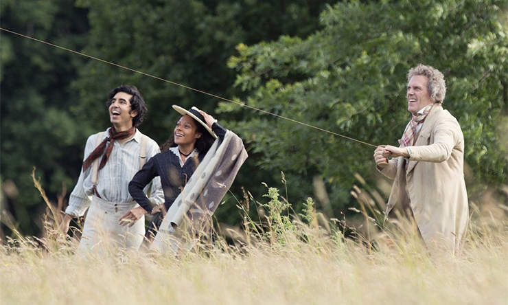 Dev Patel, Rosalind Eleazar and Hugh Laurie in in