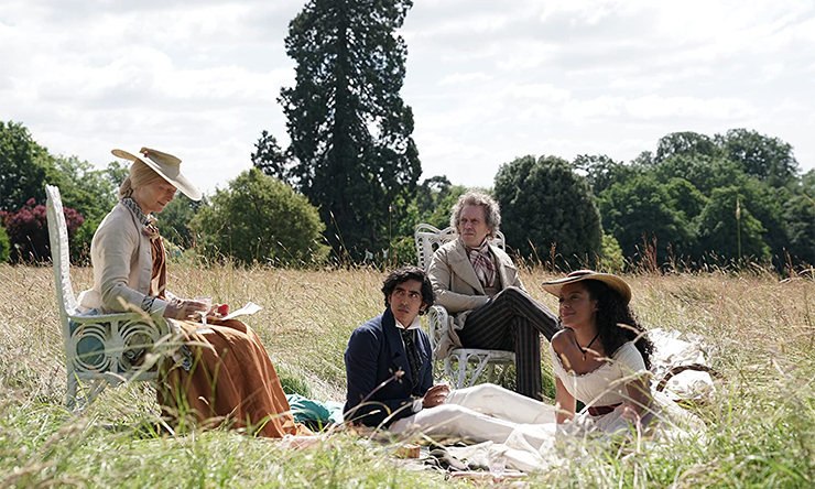 Tilda Swinton, Dev Patel, Hugh Laurie and Rosalind Eleazar in 