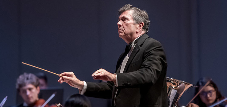 Gerard Schwarz, director, conducts the Frost Symphony Orchestra on Saturday, Oct. 24 at 7:30 pm. for a presentation of 