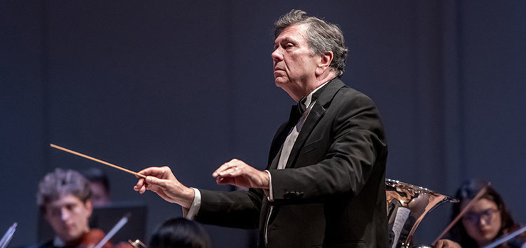 Gerard Schwarz, director, conducts the Frost Symphony Orchestra on Saturday, Oct. 24 at 7:30 pm. for a presentation of