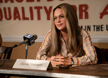 Alicia Vikander as Gloria Steinem in 