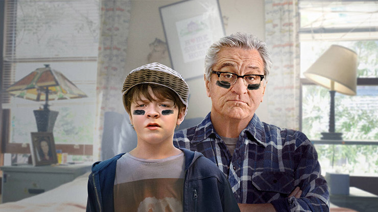 Robert De Niro and Oakes Fegley in 