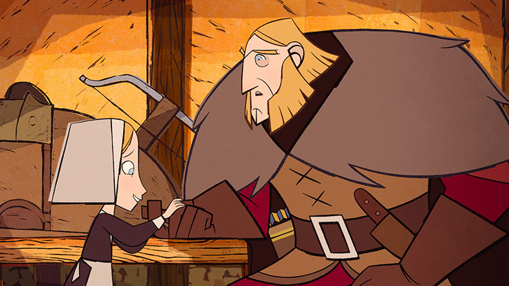 Honor Kneafsey, Sean Bean (voices of) - Courtesy GKIDS/Apple TV+