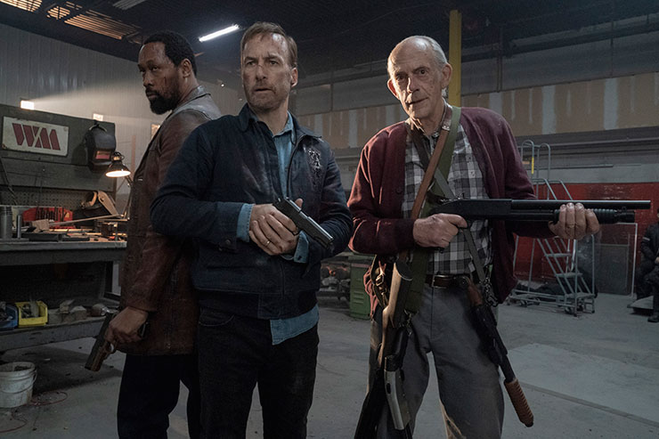 Harry Mansell (RZA), Hutch Mansell (Bob Odenkirk) and David Mansell (Christopher Lloyd) in 