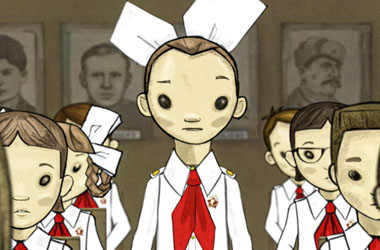 A scene from the animated documentary 