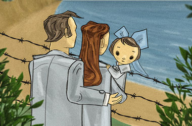 A scene from the animated documentary 
