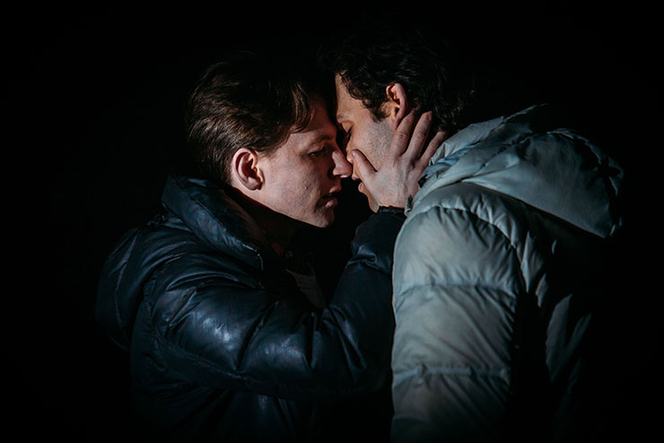 Harrison Browne and Cameron Stewart in a scene from