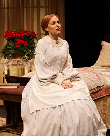 Margery Lowe stars as Emily Dickinson in the Actors' Playhouse and Palm Beach Dramaworks co-production of The Belle of Amherst. | Photo courtesy of Palm Beach Dramaworks.