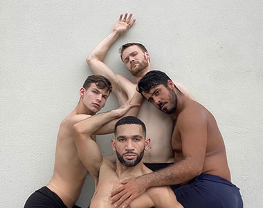 “Dorian's Reflection” From left to right: David Harris, Matthew Heufner (center back), Anthony Velazquez ( center front) and Joshua Rogado perform in the world premiere of “Dorian's Reflection” on May 15 at Broward Center and June 19 at Miami Theater Center.