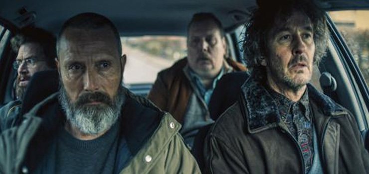 Mads Mikkelsen, Nicolas Bro and Lars Brygmann in a scene from 