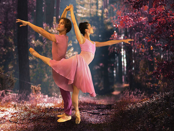 Claudia Lezcano and Maikel Hernandez portraying “Spring” from the new ballet 