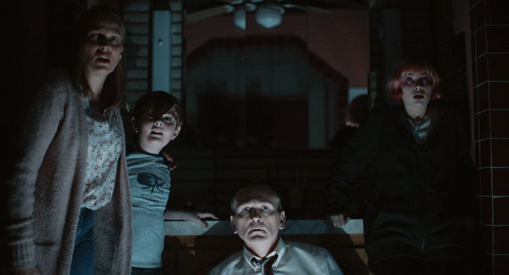 Vinessa Shaw, John James Cronin, Pat Healy and Sierra McCormick in a scene from Sean King O'Grady's