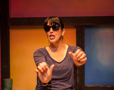 Elena Maria Garcia plays more than 20 characters in ¡Fuácata! or A Latina's Guide to Surviving the Universe' now at Actors' Playhouse at the Miracle Mile Theatre. (Photo by Justin Namon)