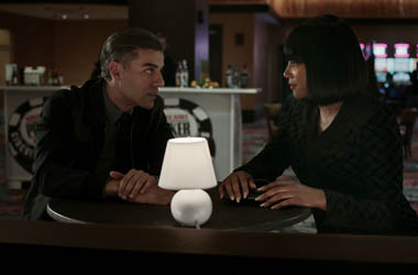 Oscar Isaac and Tiffany Haddish in a scene from
