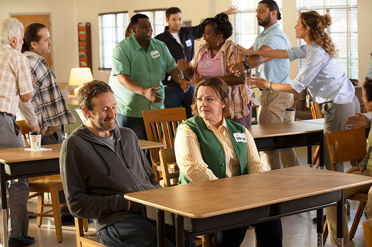 Chris O'Dowd and Melissa McCarthy in a scene from