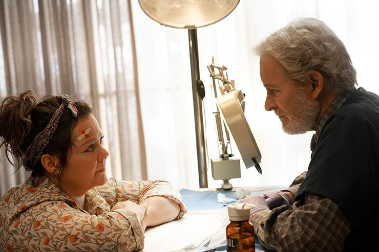 Melissa McCarthy and Kevin Kline in a scene from 