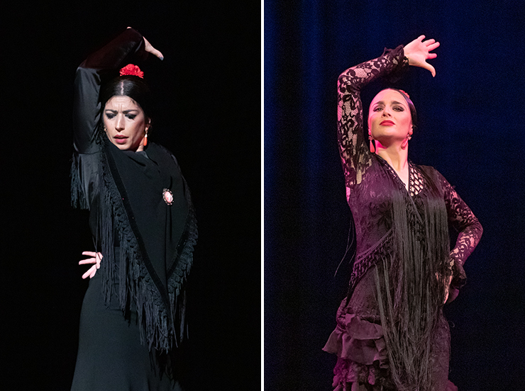 At left, Ballet Flamenco La Rosa soloist Irene 