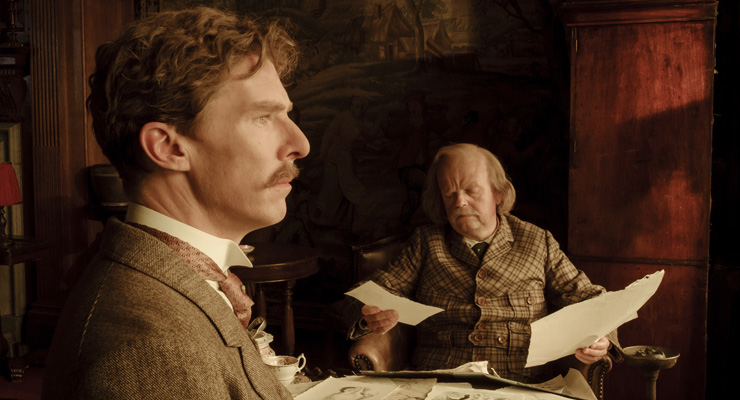 Benedict Cumberbatch and Toby Jones in a scene from