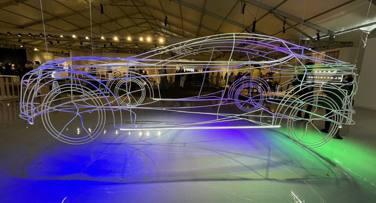 Lexus, LF-Z Electrified concept car at Design Miami.