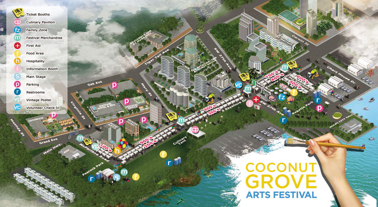 Festival Map, (Courtesy CGAF)