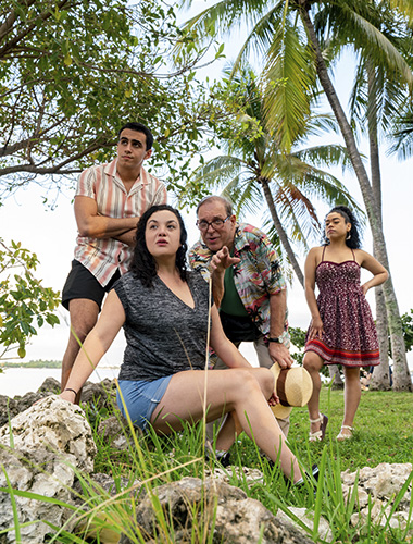 Gabriell Salgado, Alicia Cruz, James Puig, and Stephanie Vazquez. (Photo by Tony Tur).