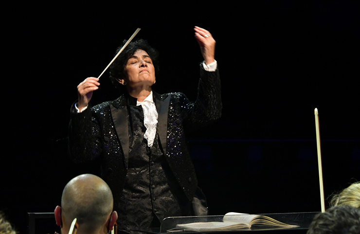 Conductor Sebrina Alfonso leads the South Florida Symphony Orchestra in the Masterworks IV program with shows in Fort Lauderdale, Miami and Key West. (Photo by Steve Shires Photography)