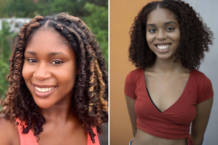 LEFT: Kashia Kancey is a Miami-born performer and choreographer. She has been part of the PLGDC family since 2017, and is currently working with Adele Myers and Dancers, and Abby Z and the New Utility. Kashia continues to pursue her career in Brooklyn, NY. RIGHT: Alondra Balbuena, born in New York City raised in Miami, Florida is a freelance dance artist working to deepen her understanding of human connection through performance based movement. Currently she is based in New York City and performs with Adele Myers and Dancers.