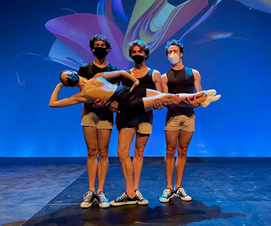 Miami City Ballet dancers in rehearsal for New Love. Choreography by Petra Love. (Photo courtesy of Petra Love and Miami City Ballet)