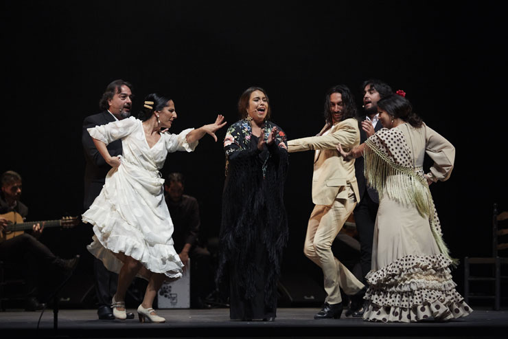 Stars of Flamenco perform Thursday evening as part of the Flamenco Festival at the Adrienne Arsht Center. (Photo by David Ruano)