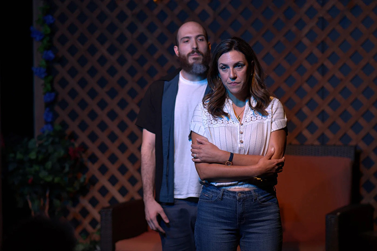 Catherine (Amanda Ortega) and Don (Juan Gamero) in