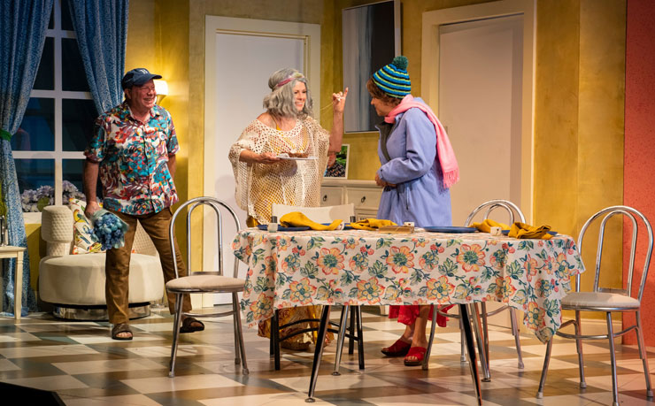 Avi Hoffman, Deborah Kondelik, and Barbara Bonilla on a scene from