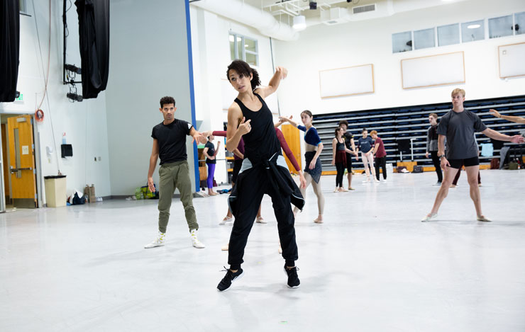 Miami City Ballet choreographer Claudia Schreier was intently creating the last movement of her new piece,