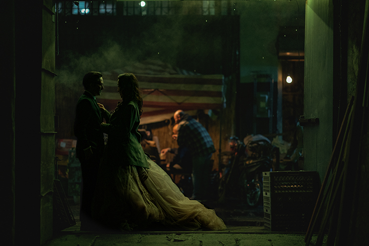 Ke Huy Quan and Michelle Yeoh in a scene from