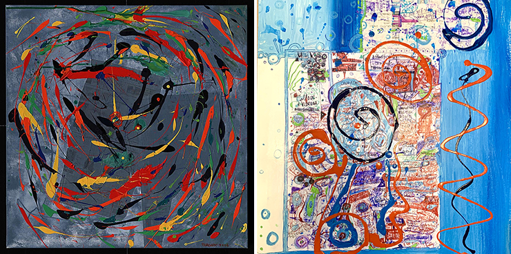 LEFT: Notism art by Ron Burkhardt, 