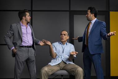 Kristian Bikic, Jonathan Nichols-Navarro, and Andhy Mendez in Miami New Drama's
