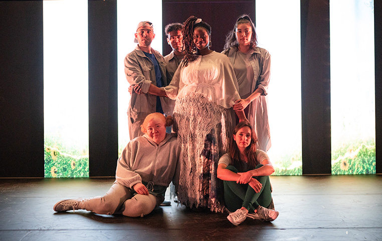 The cast of
