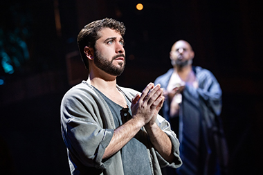 Omar Lopez-Cepero portrays Judas and Alvin Crawford is Caiaphas in