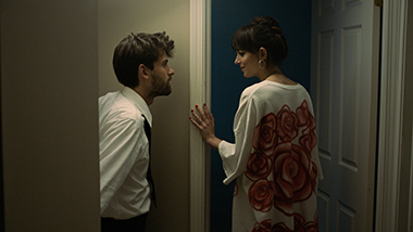 Cooper Raiff and Dakota Johnson in a scene from