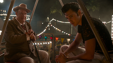 Tom Hanks and Austin Butler in a scene from 