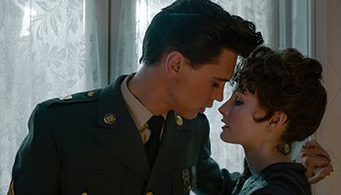 Austin Butler and Olivia DeJonge in a scene from