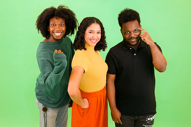 Frankie Midnight, Deanna Gamboa and Malik Archibald in
