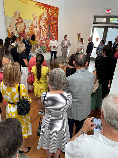 Exhibition opening and tour (Photo courtesy of Coral Gables Museum and Rutgers University)