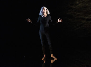 Sara Morsey portrays the late author Joan Didion in GableStage's production of