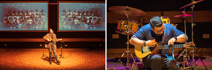 LEFT: Mariaca Semprún. RIGHT: Miguel Siso. (Photos by Chris Crass)