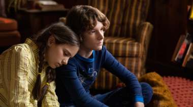 Madeleine McGraw and Mason Thames in a scene from